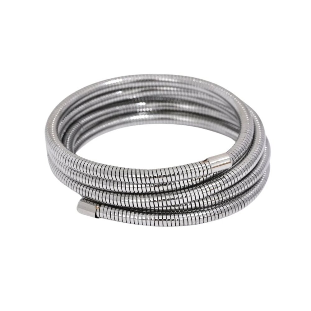 Flex snake chain wrap bracelet by HJane Jewels - Emily Silver Bracelet